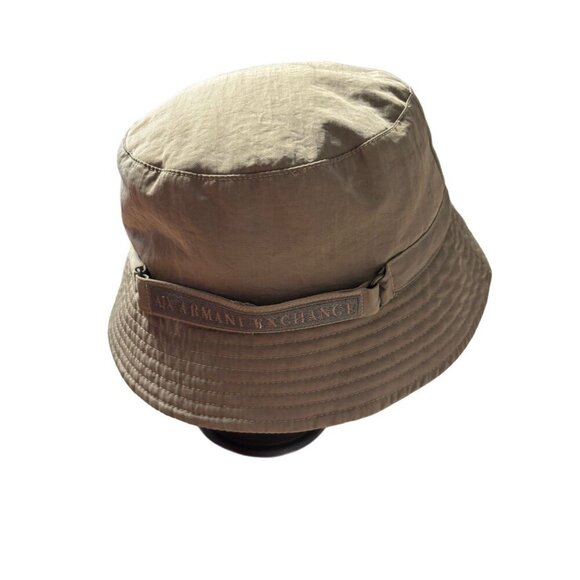 Armani Exchange AIX Olive Nylon Bucket Hat Unisex, Streetwear Casual Grunge, M/L - Picture 1 of 6